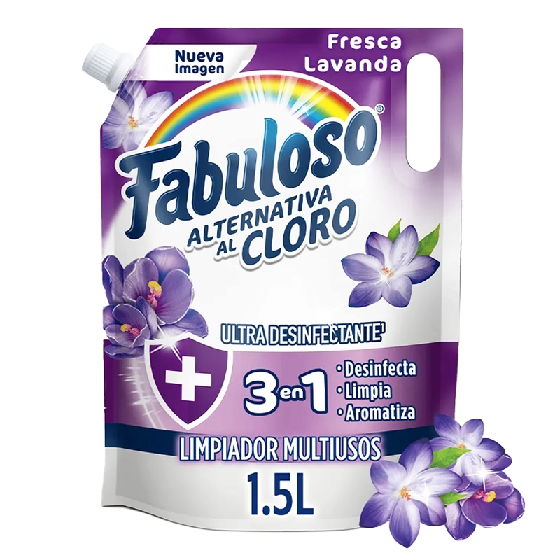 LIMPIADOR DE PISOS FABULOSO CLORO LAVANDA X 150 ML